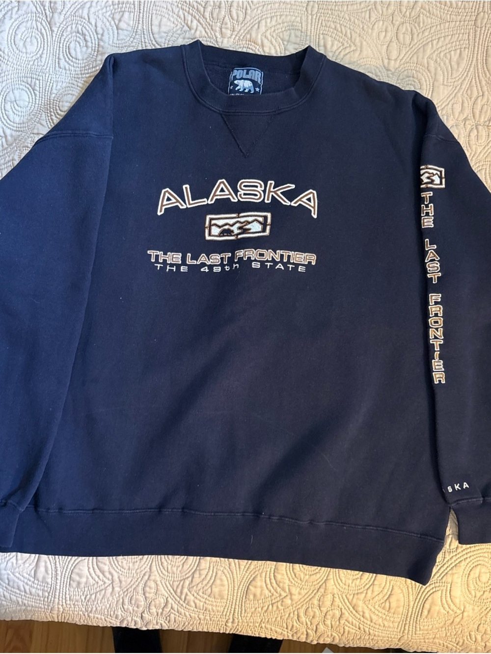 Polar Alaska 'The Last Frontier' Navy Crewneck Sweatshirt